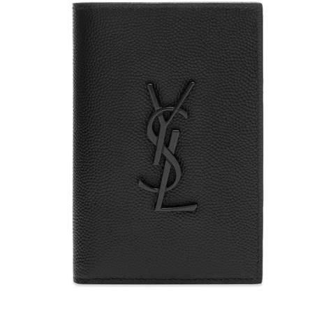 saint laurent ysl metal logo credit card wallet|farfetch ysl wallet.